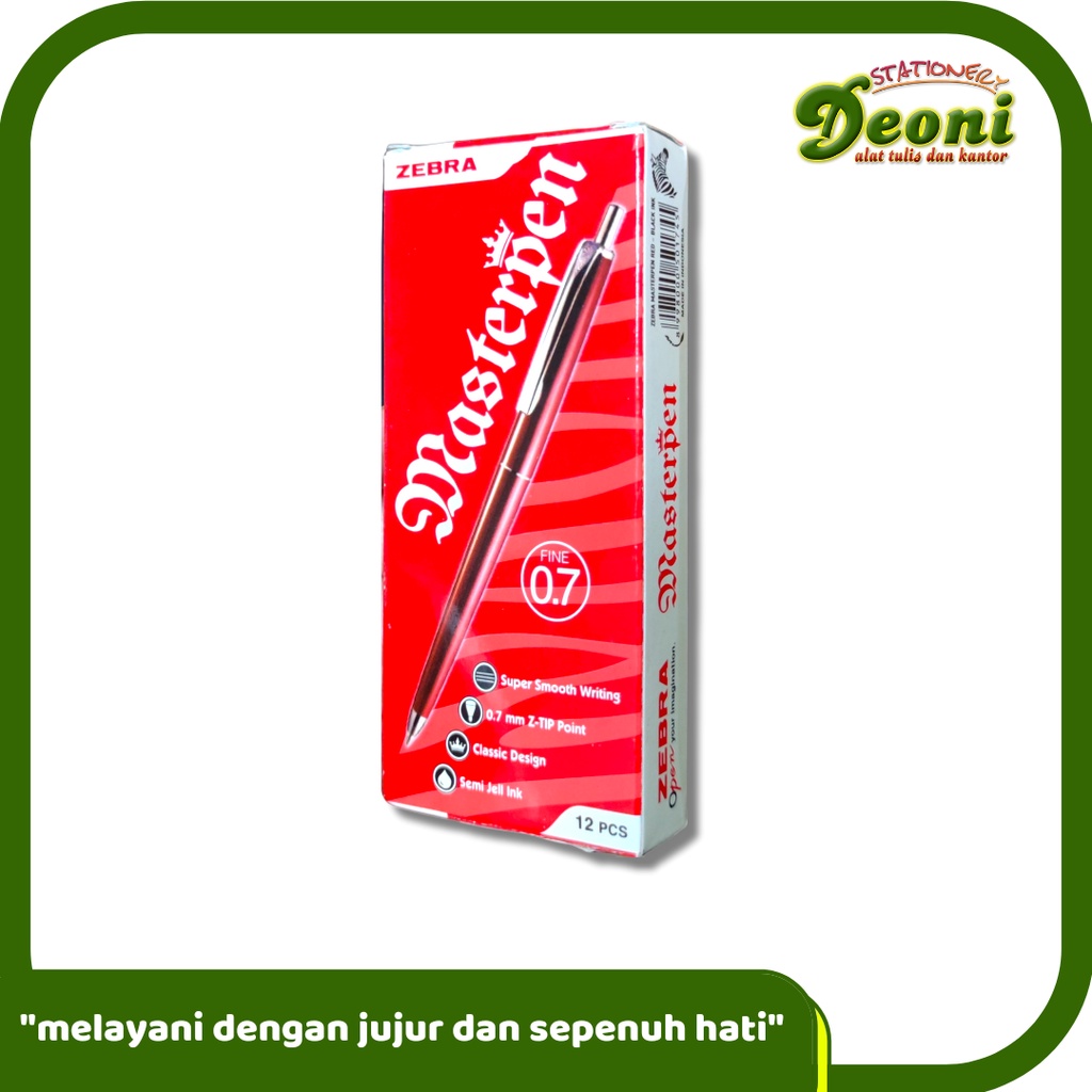 

ZEBRA Masterpen Ballpen Pulpen Pena Pen 1 Box (12 Pcs)