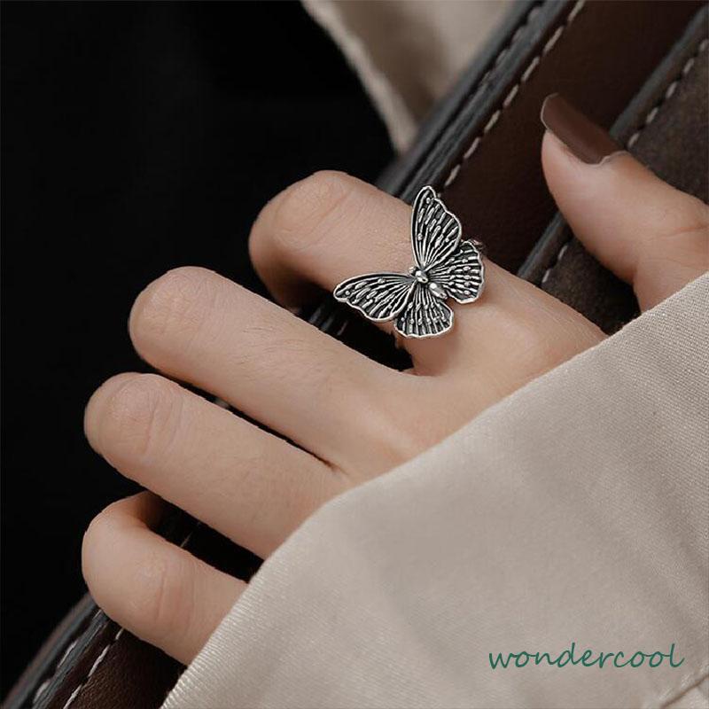 Cincin Bentuk Kupu-Kupu Tiga Dimensi Untuk Wanita-Won