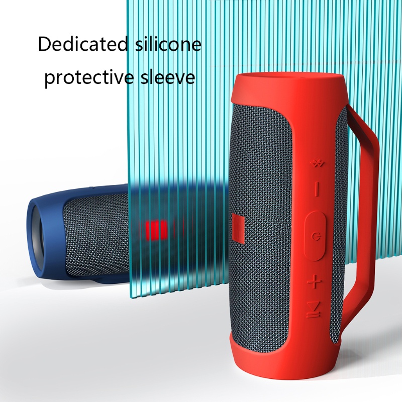 Bt Lembut Mudah Carring Pouch Silikon Penyimpanan Untuk Case Kompatibel Untuk JBL-Charge Essential Wireless Speaker Portable Trave