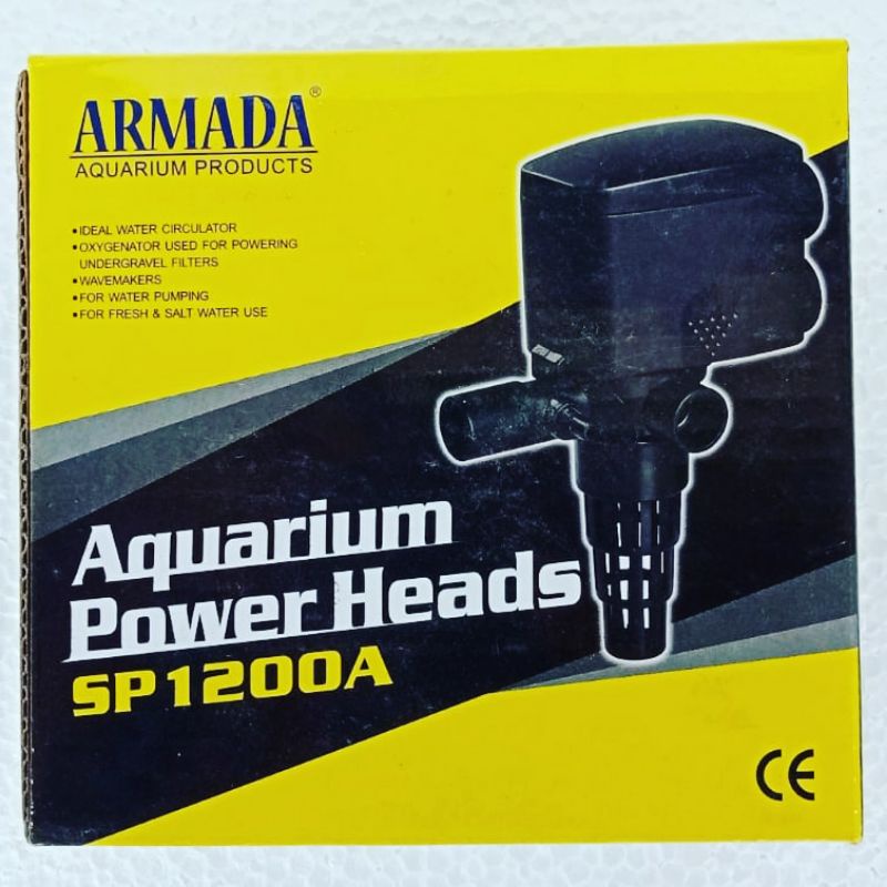 power head ph ARMADA SP 1200 A DUS KUNING mesin pompa celup akuarium kolam water pump