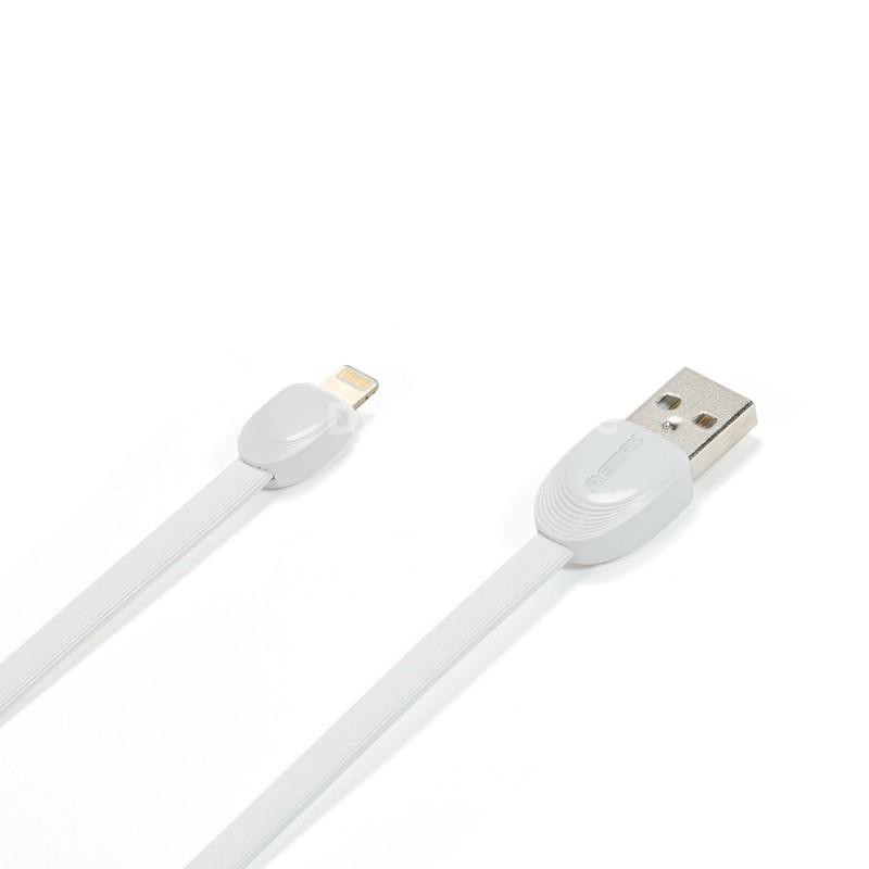 REMAX SHELL LIGHTNING KABEL i5 RC-040i/KABEL CHARGER/DATA IPHONE MODEL SLIM TERBARU PANJANG 1M - TEKNO KITA