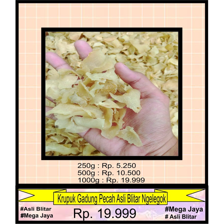

Krupuk Gadung Pecah ASLI Blitar