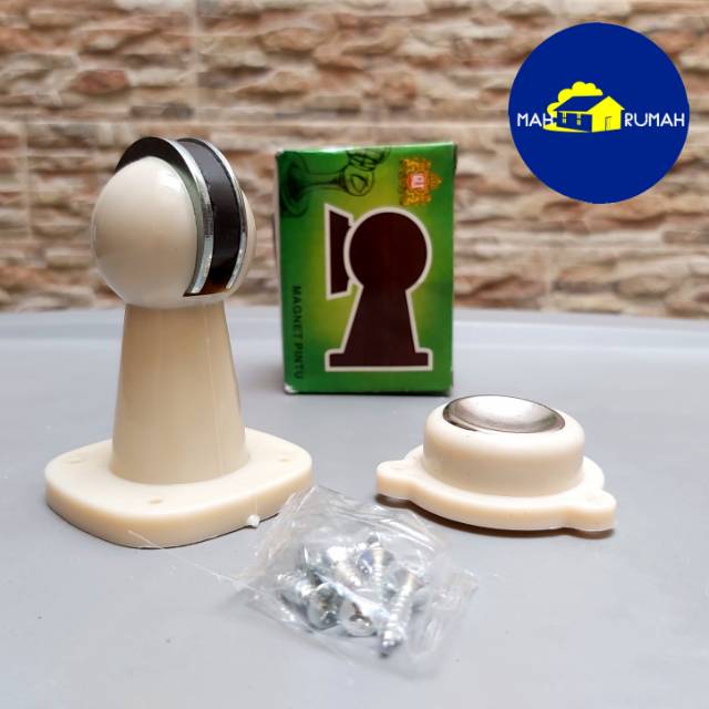 Door Stop Stopper Holder / Penahan Pintu PVC Plastik Magnet - GLX