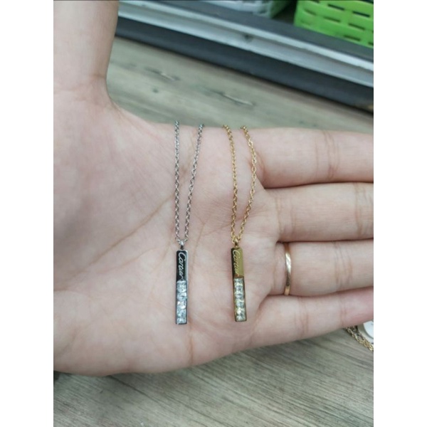 kalung wanita lapis emas 24k/kalung titanium asli