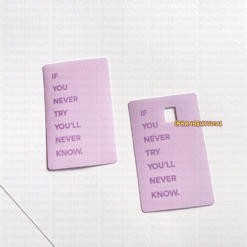 QUOTES POSITIF VIBEPURPLE PASTEL GARSKIN / SKIN CARD hanabistudios