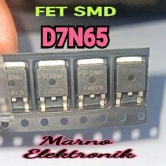 TR FET SMD D7N65 7N65 TRANSISTOR MOSFET D7N60 7N60 SMD ORIGINAL