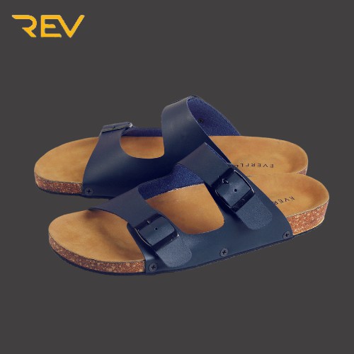 REV STORE - Sandal Pria Ukuran Besar - Sendal Selop Pria Big Size - Sandal Kulit Pu Pria Jumbo