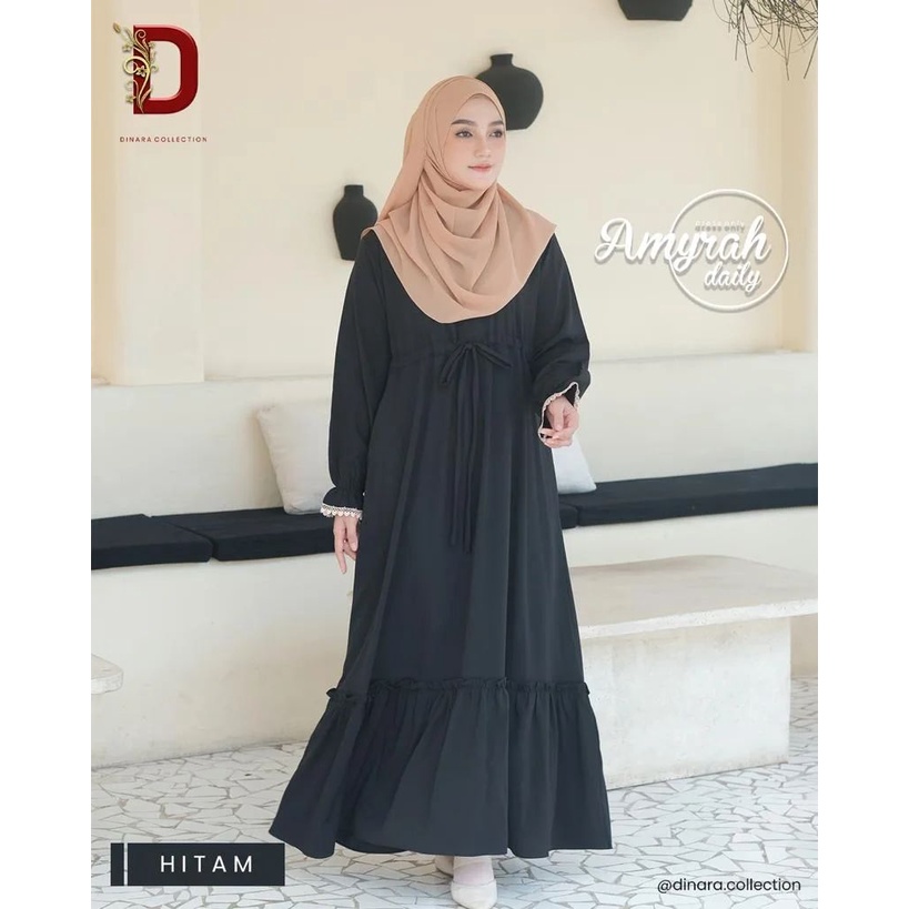 Murah Midi katun jepang lokal premium polos dress busui dress kekinian minimalis muslim korea jumbo busui