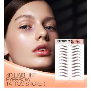 O Two O Stiker Tato  Alis  4d Anti Air Untuk Makeup Shopee 