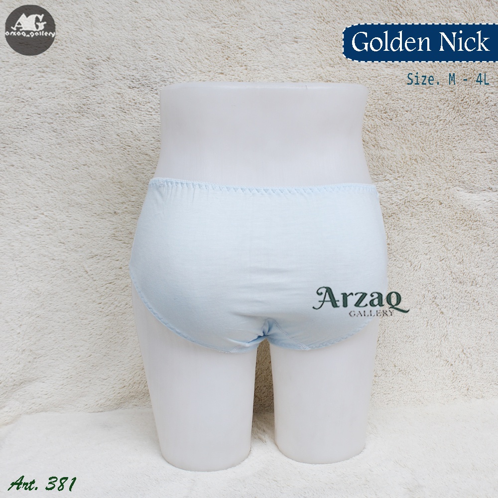 [ 6 pcs ] - Celana Dalam Golden nick 381 Karet Renda /  Celana  dalam Wanita  / Cd Wanita / arzaq gallery