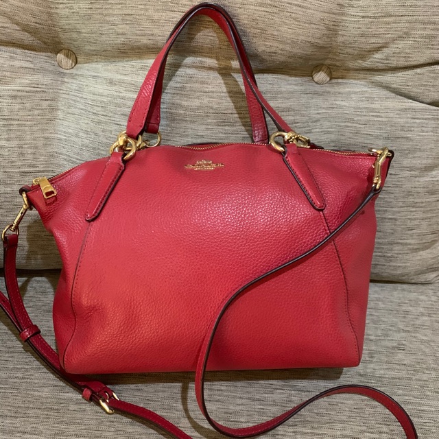 Tas coach kelsey small red preloved