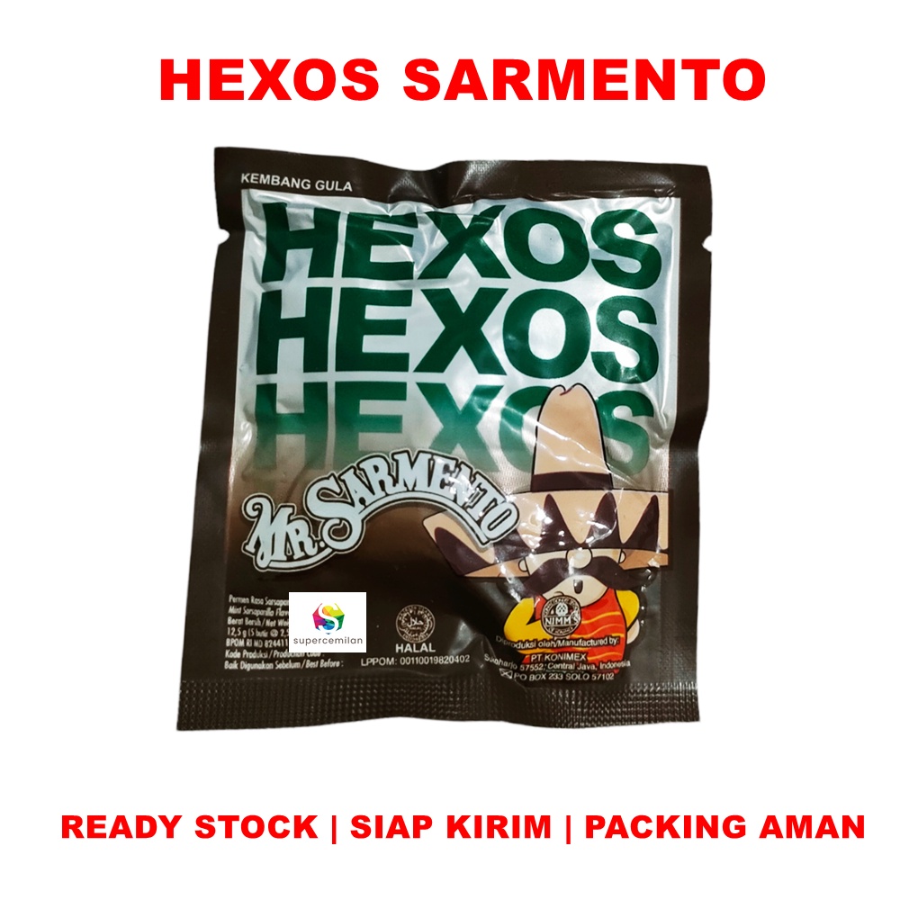 Permen HEXOS Rasa Mint / Sarmento / Lemon (isi 5 pcs)