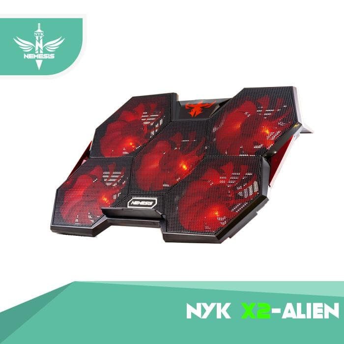 COOLING PAD GAMING NYK ALIEN X-2 Kipas Pendingin Laptop 5 Fan ALIEN X2