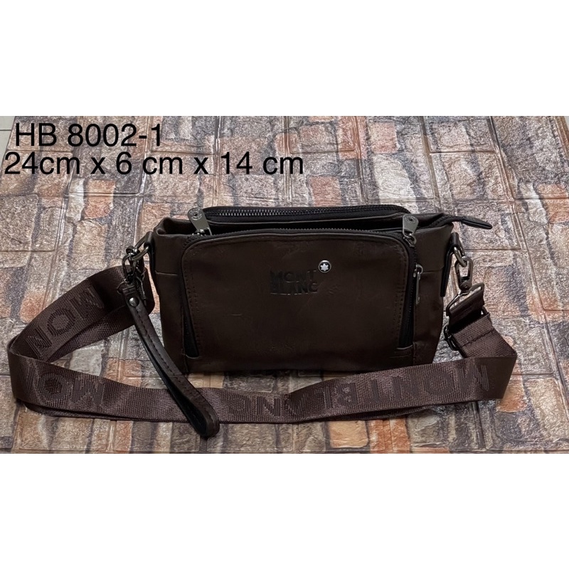 Handbag Multifungsi 2 muka MB8022-1 kulit Tas selempang pria/wanita 8022-1