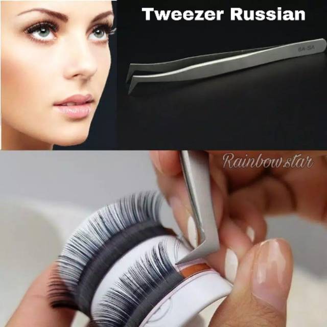 Tweezer Volume Eyelash Extension / Pinset Vetus Russian