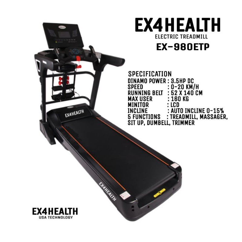 Treadmill EX4HEALTH EX-980ETP