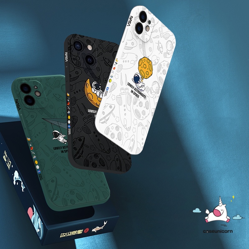 Soft Case Silikon Motif NASA Untuk Infinix Smart 5 6 Hot 10 9 11 11s Play 10T 10S 10 Lite Note 8