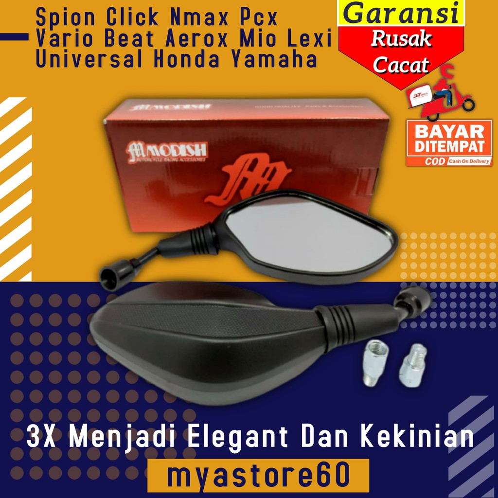 Spion Sepion Click Aksesoris Nmax Pcx Vario Beat Aerox Mio Lexi Universal Honda Yamaha Universal