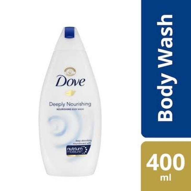 Dove Deeply Nourishing Body Wash  400 ml (Botol) / Sabun Mandi / Sabun Cair