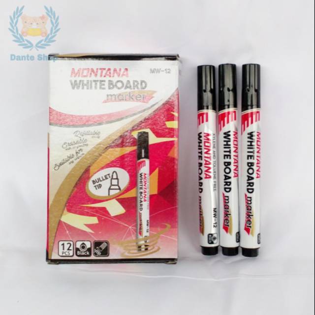

Spidol WHITEBOARD Marker MONTANA MW-12 ( per Lusin )