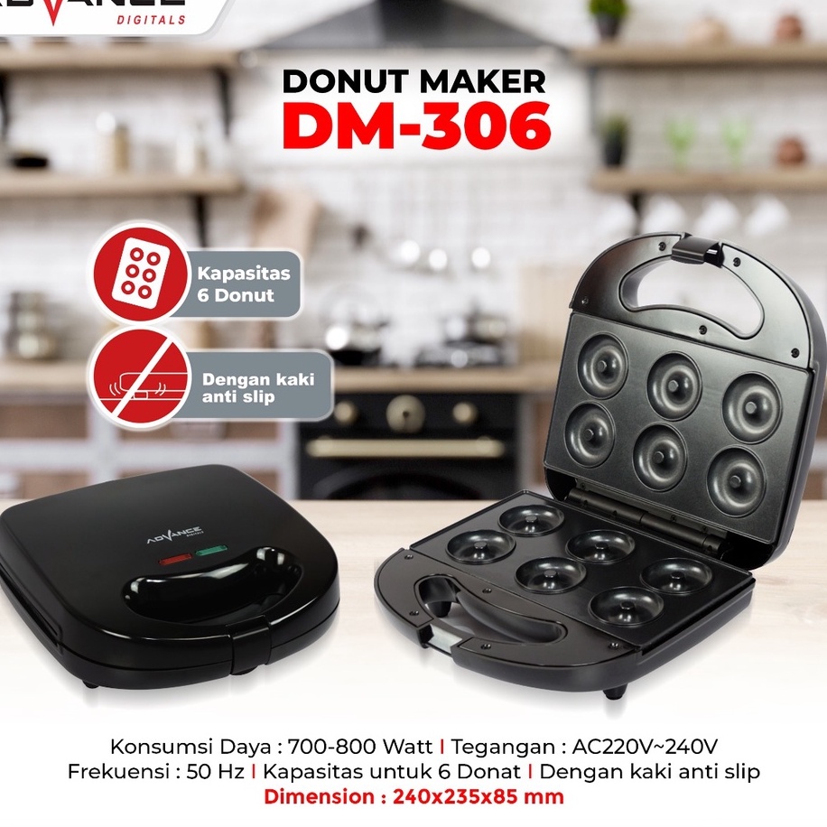 Advance Donut Maker DM-306 Alat Pembuat Cetakan Donut