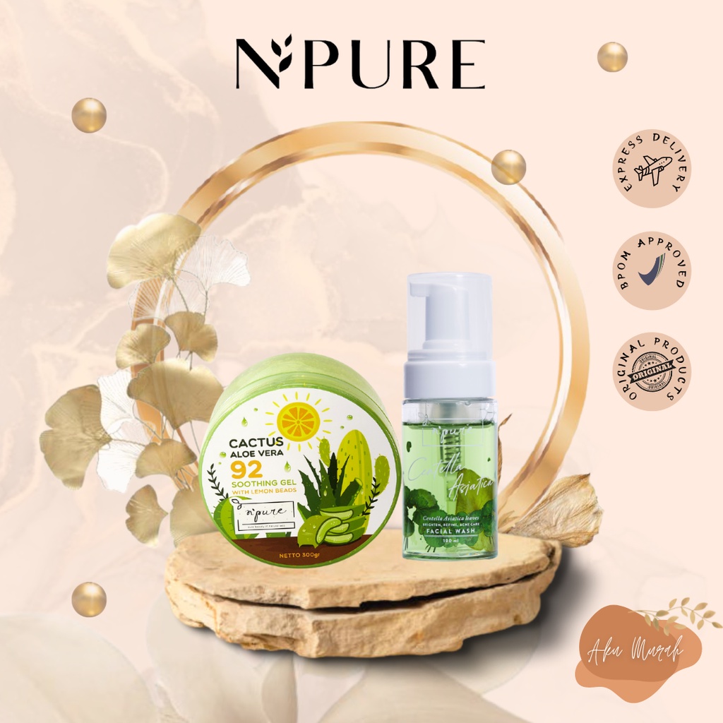 PURE PAKET Cactus Aloe Vera + Face Wash Cica