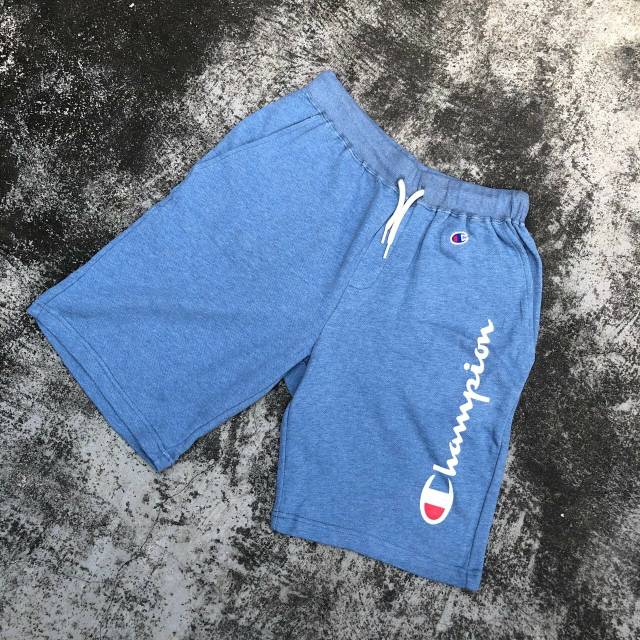 Celana Pendek Pria Short Pants Champion Light Blue