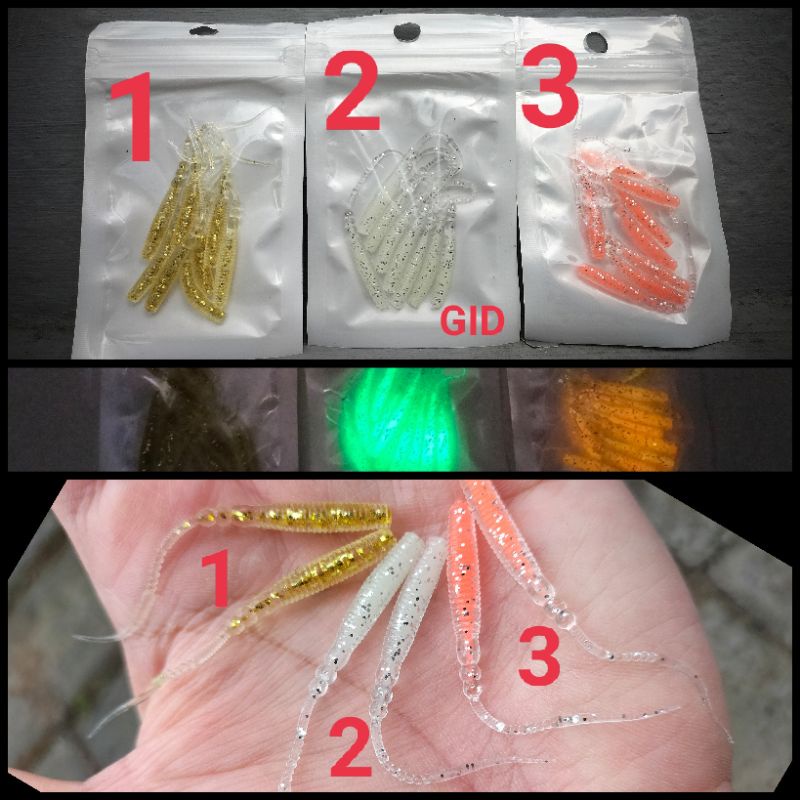 Umpan Soft Lure Sprm Lure 5.5 cm GID untuk ajing game