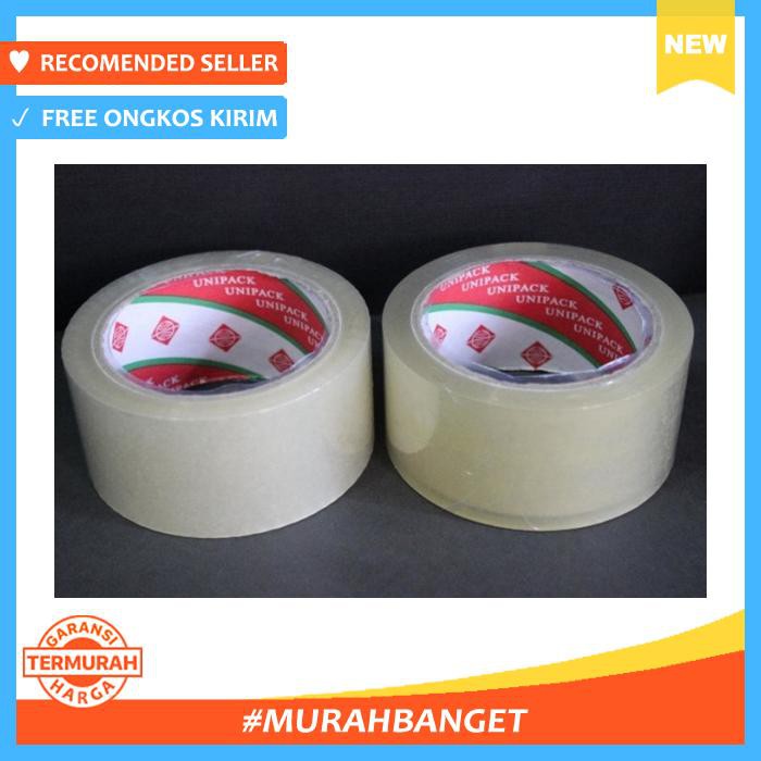 

Selotip & Double Tape - Lakban Bening Unipack 2 Inchi - Pengikat & Perekat