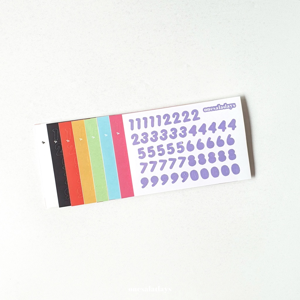 

Number Sticker #1 by onesaladays