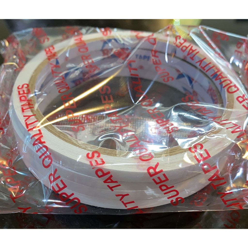 

Double Tape 6mm x 10yard / Isolasi Double Tape 6mm x 10yard