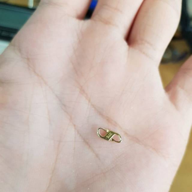 Pengait emas S kalung kdr 375