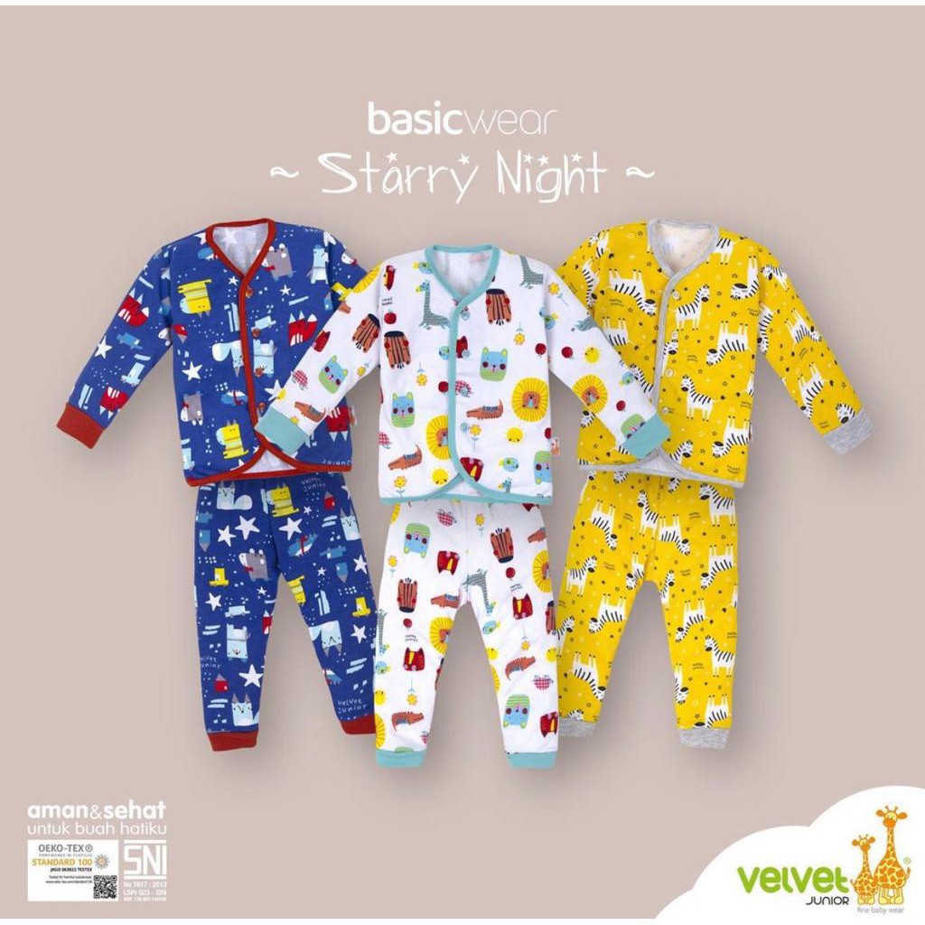 VELVET SETELAN MOTIF STARRY NIGHT / VELVET / SETELAN BAYI