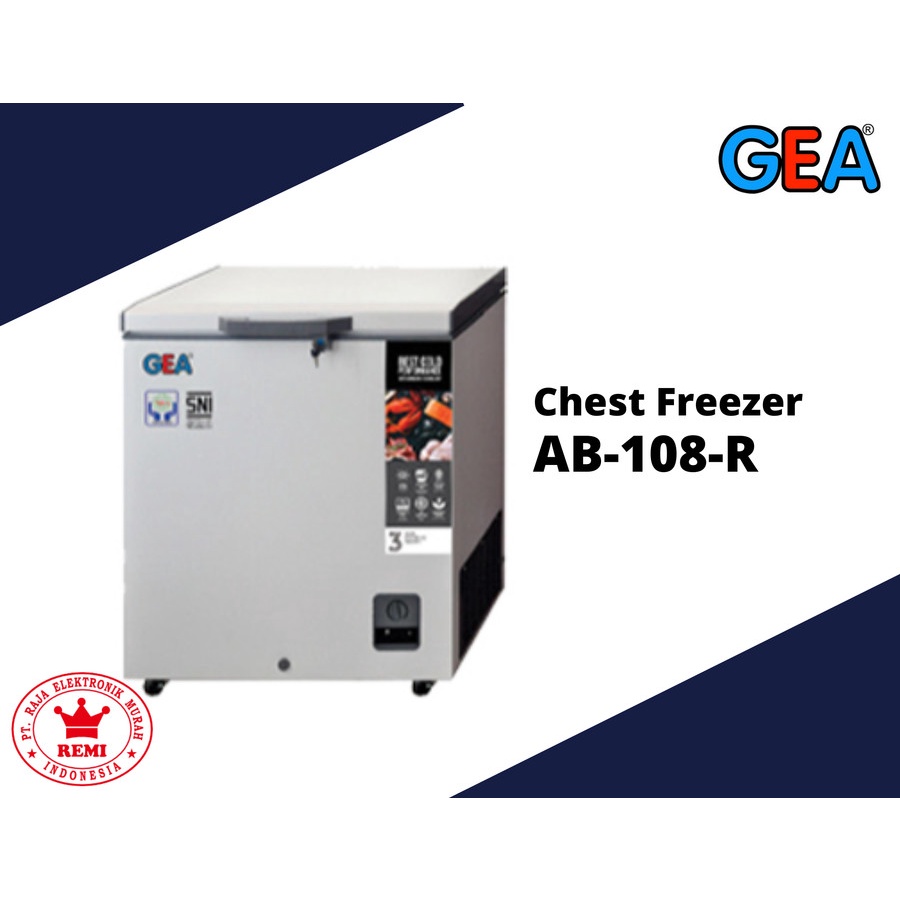 GEA Chest Freezer AB-108R Freezer Box 100 Liter