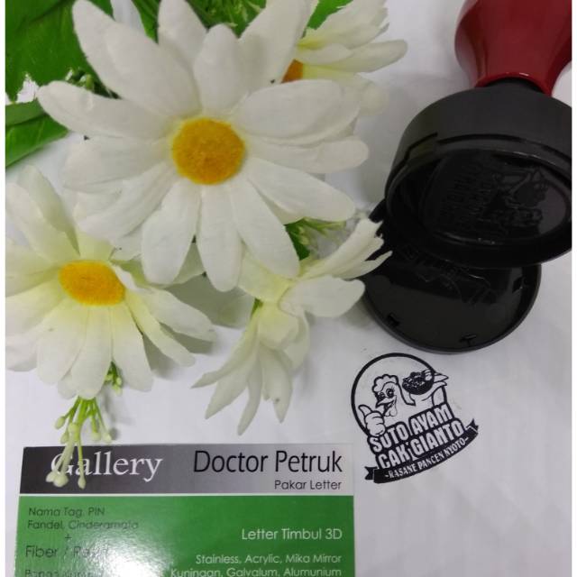 

Stempel flash custom keren tanpa bawa bak stempel