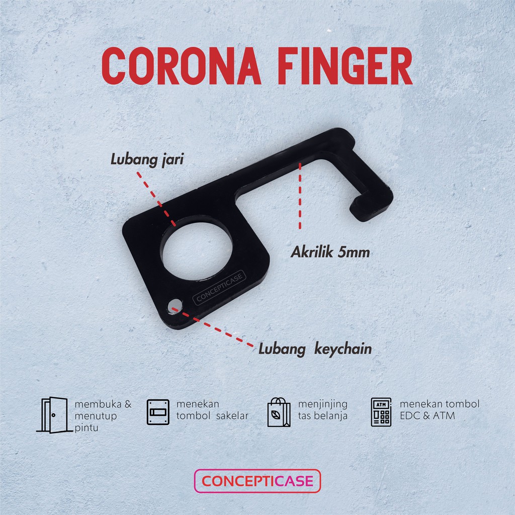 Corona Finger Polos Cofing Finger Extension