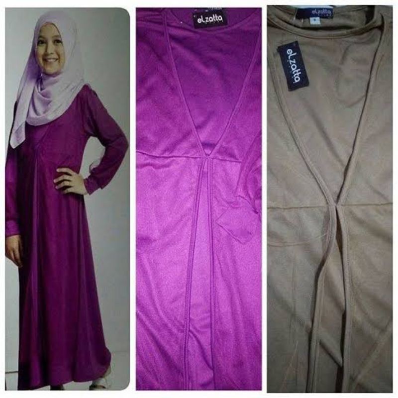 PROMO BIG SALE | Gamis Anak Ganesha M Safura Ungu Size 6 By Elzatta