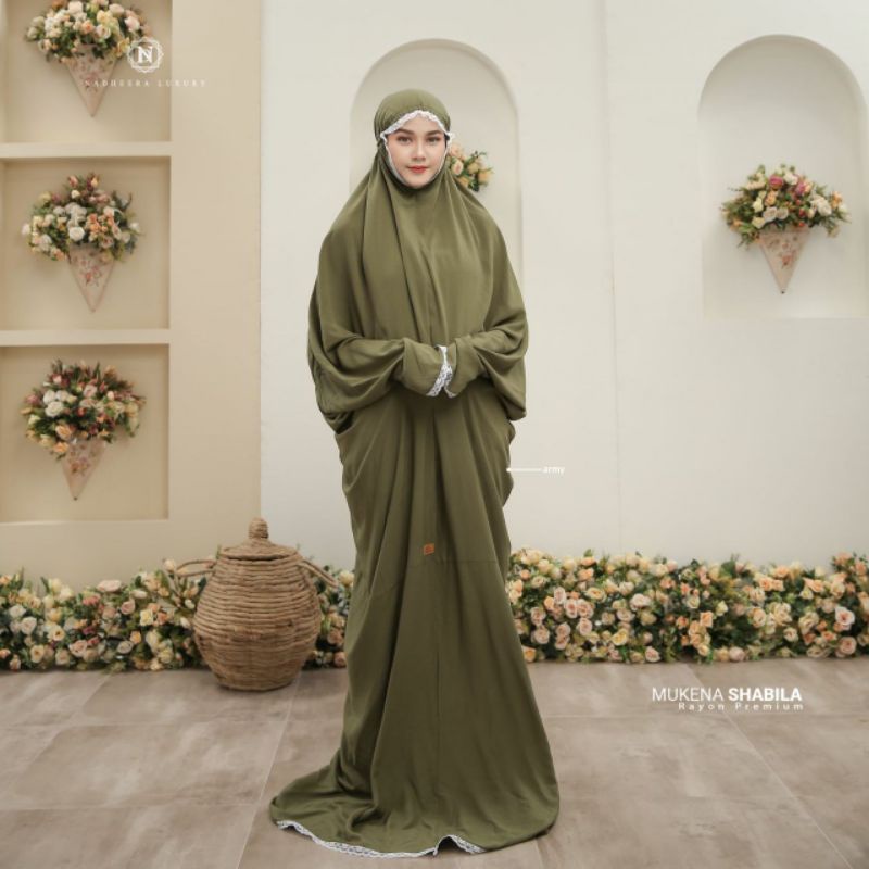 MUKENA TERUSAN SHABILA ORI NADHEERA LUXURY