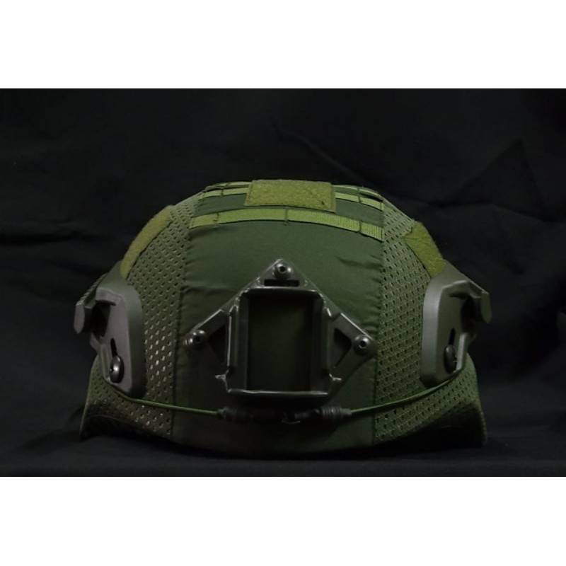 HELM TACTICAL LENGKAP DENGAN COVER HIJAU