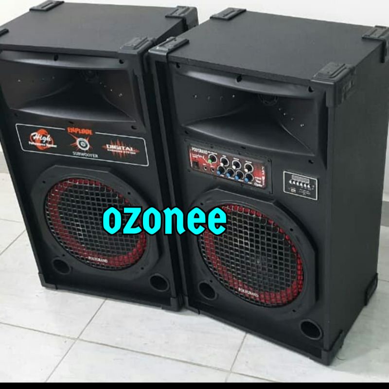 SPEAKER AKTIF MURAH POLYGRAND 12 INCH PA 121 USB SUBWOOFER BASS 12 USB