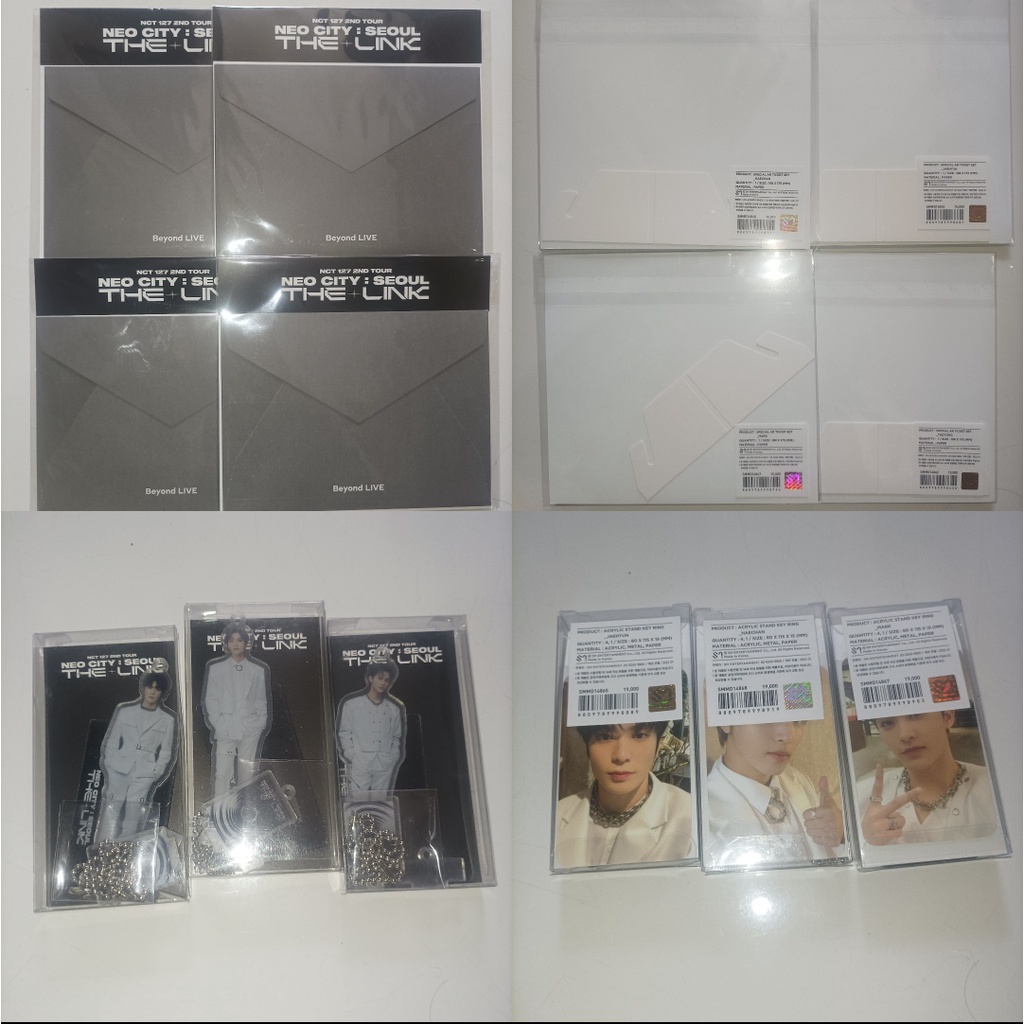 [READY STOCK] MD THE LINK NCT 127 AR TICKET SET ACRYLIC KEYRING