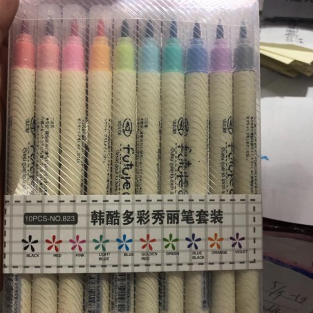 

[KODE 0PSYT] Brush pen future color set isi 10