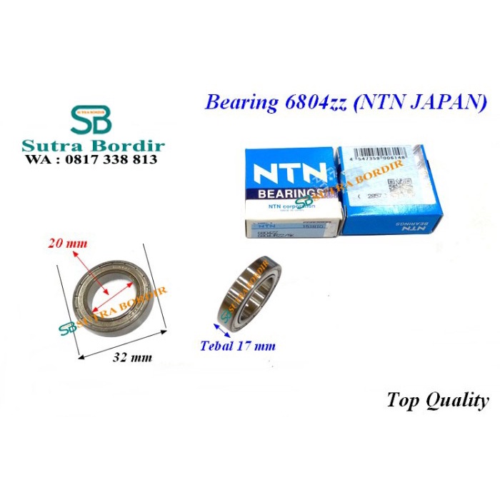Bearing 6804Zz Ntn Japan Bearing Industri Ntn Jepang 6804Z 6804Zz Ntn #98