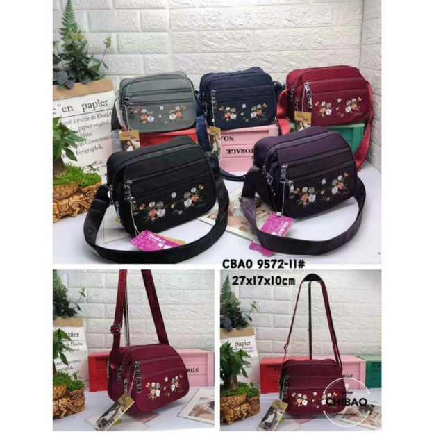 Tas Slempang_Chibao Bunga/Import