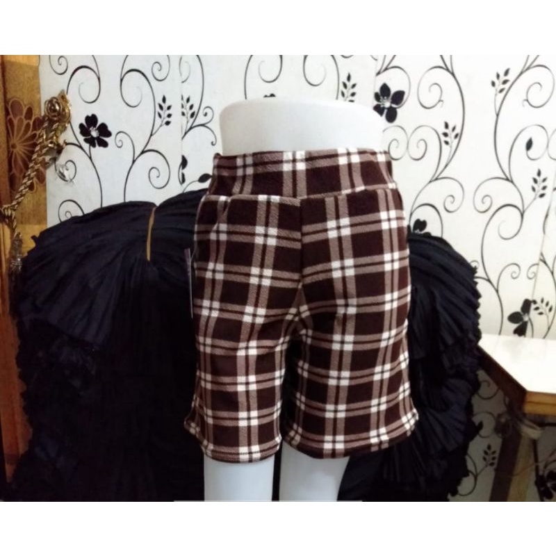 Celana Pendek Tartan Kotak-kotak kekinian Terlaris