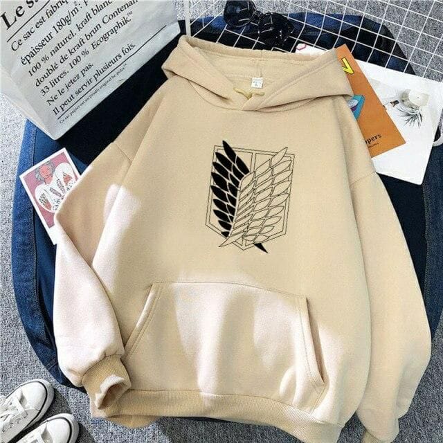 Sweater Attack On Titan Oblong / Hoodie Shengiki No Kyojin Lambang Survey Corps Jumper