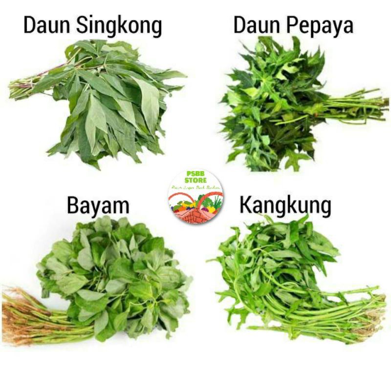 

PASAR GUBENG - Kangkung / Bayam / Daun Singkong / Daun Pepaya - Per Ikat