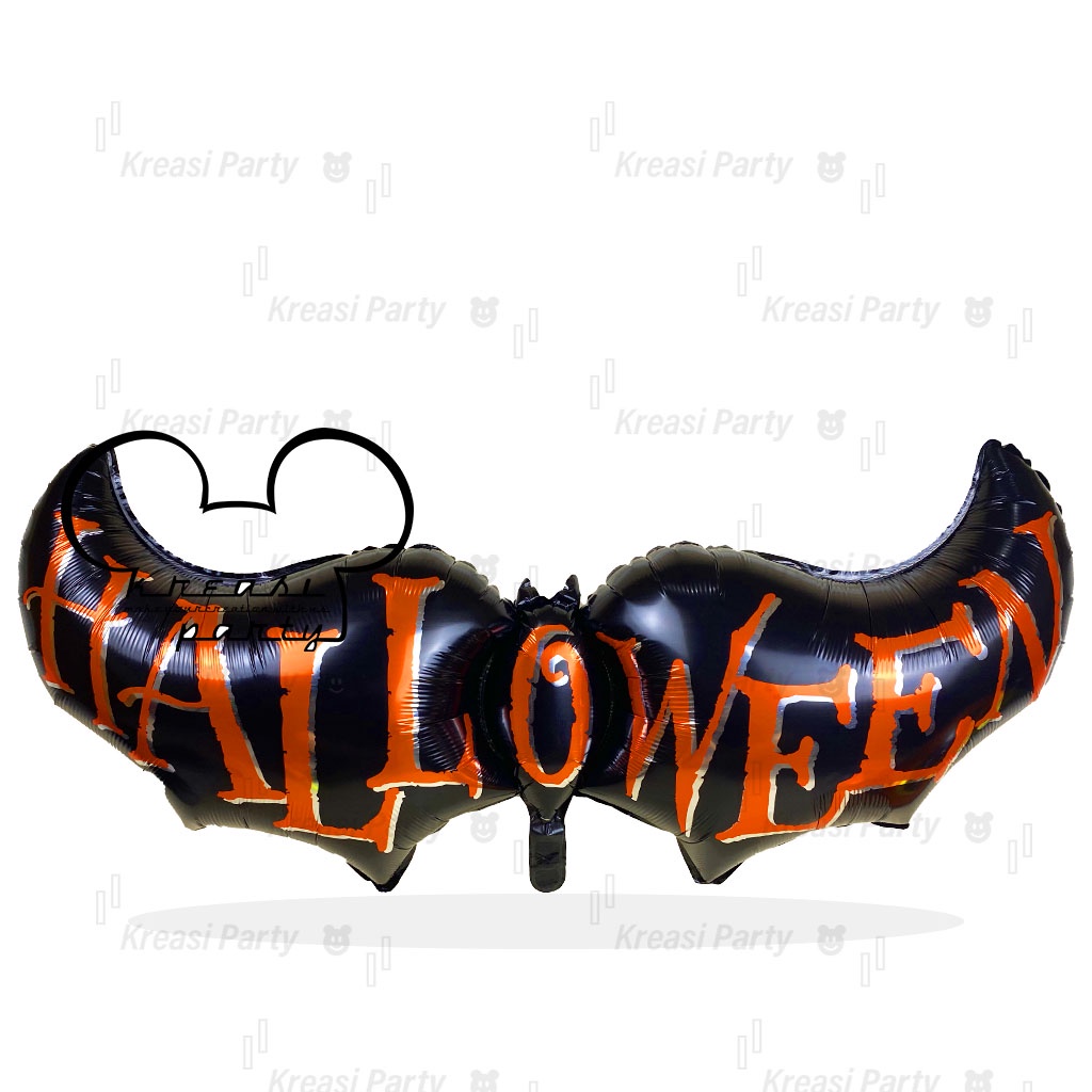 Balon Foil Kelelawar jumbo / Balon Karakter Halloween / Balon Hallowen