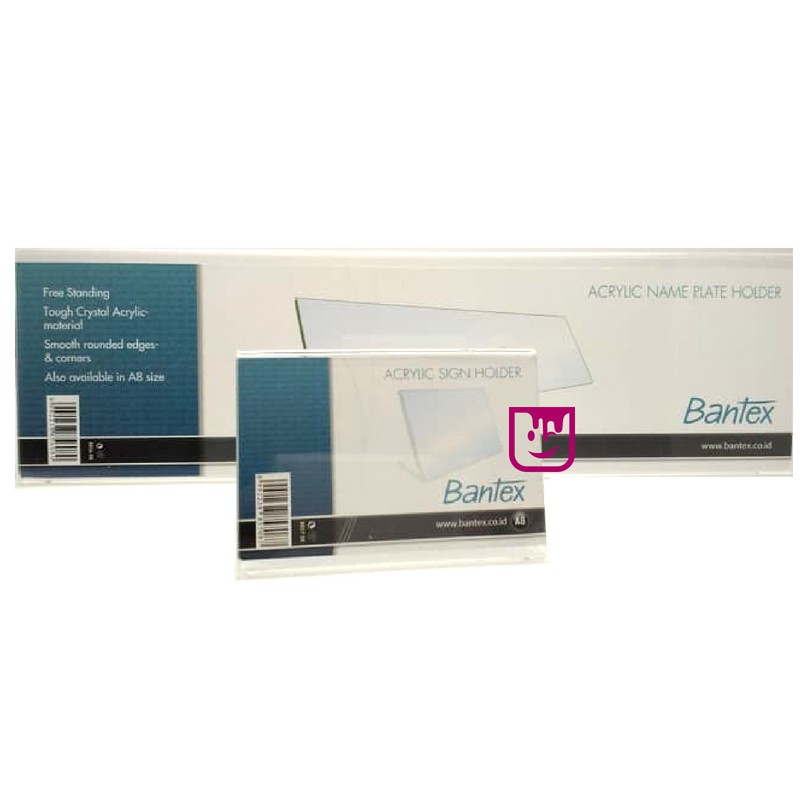

Bantex Slanted Name Plate Holder - Ref.8856 / Acrylyc Papan Nama Meja
