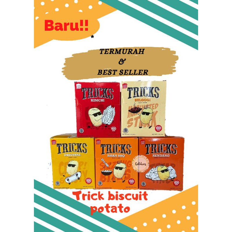 

tricks potato baked crisps biskuit kentang (isi 10schet )